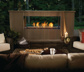 Napoleon Galaxy 48" Stainless Steel Linear See-Through Outdoor Fireplace, Natural Gas (GSS48ST)